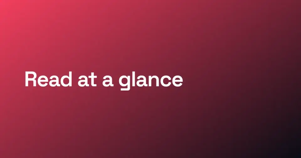 A blog cover with the title "Read at a glance" pushed against the left edge, where a center crop would clip it.