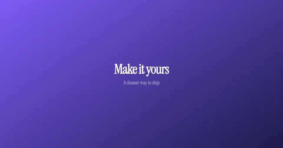 A blog cover with a smooth, flawless purple gradient and a thin headline floating dead-center - clean, frictionless, and generic.