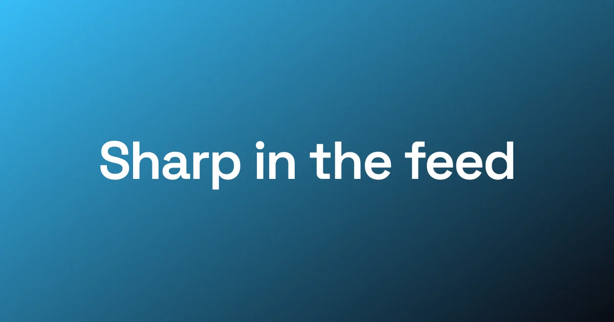 The same title sized for the small render, large and blunt enough to read at feed scale.